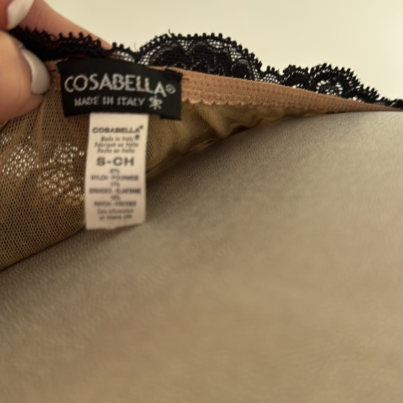 Cosabella black lace off the shoulder top - Picture 4 of 4